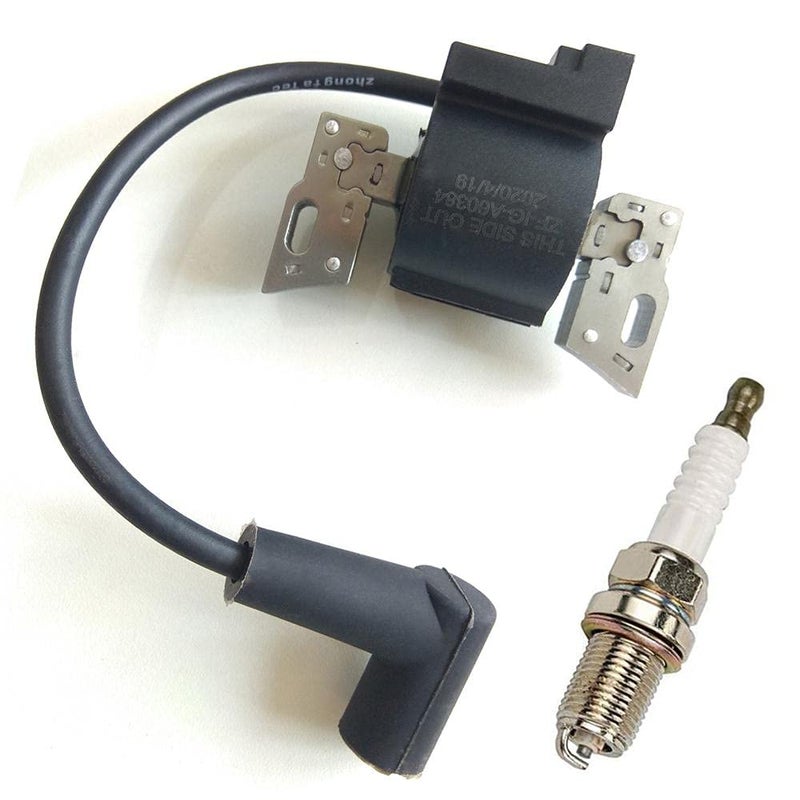 LIYYOO 593872 799582 Ignition Coil + Spark Plug Compatible with Briggs & Stratton 08P502 09P602 09P702 Armature Magneto Lawn Mower Engines - Image 1